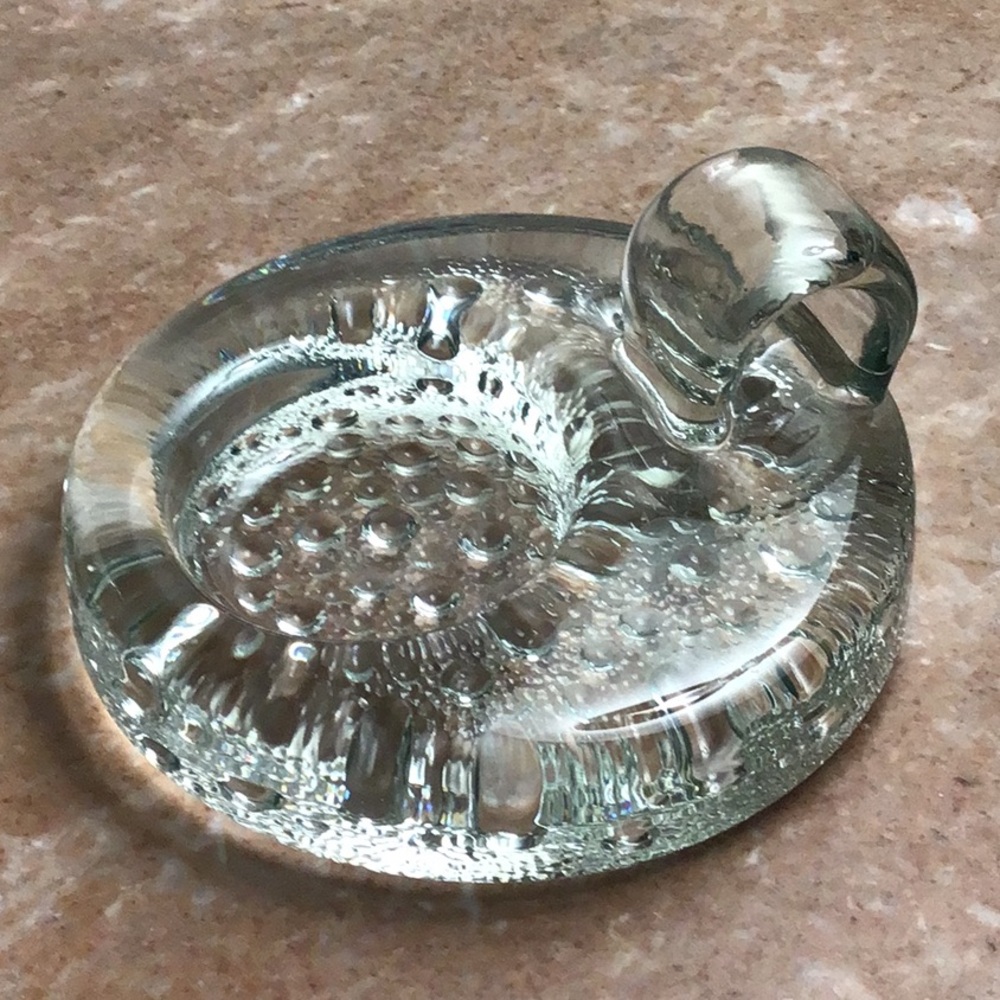 Vintage Glass Svend Jensen Votive Candle Holder